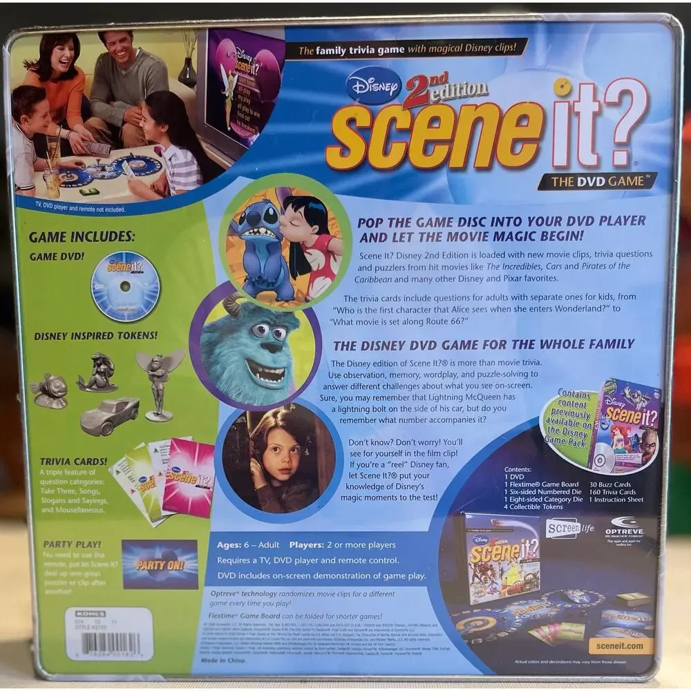 NEW Sealed Disney Scene It 2nd Edition Board Game 2007 Y2K